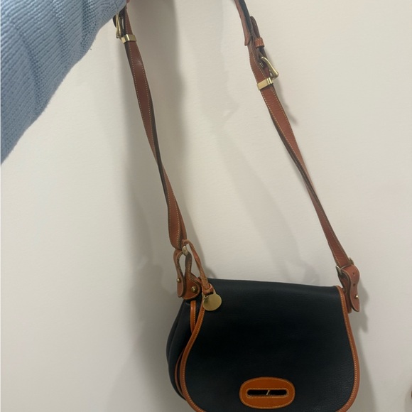 Dooney & Bourke Black and Tan Crossbody Bag - Picture 2 of 6